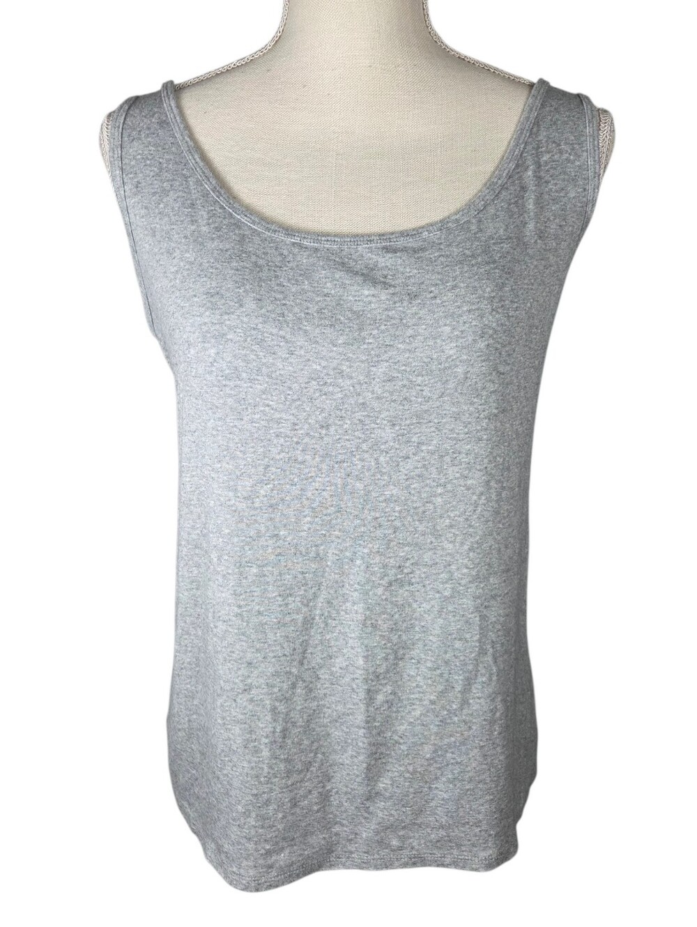 🔥4/$20 Cato Classic Tank Top Plus Size 18-20W -Gray -Sleeveless -Round Neck